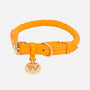 Collare per cani in pelle Twisted Curry (giallo senape) // Limited